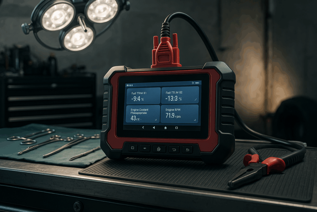 valise de diagnostique en phase de test